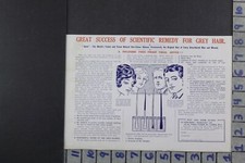 1915 MEDICAL HEALTH SCIENCE ASTOL GREY HAIR DYE AGING REMEDY BEAUTY AD DY024
