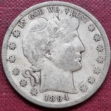 1894 S Barber Half Dollar 50c Better Grade #88913