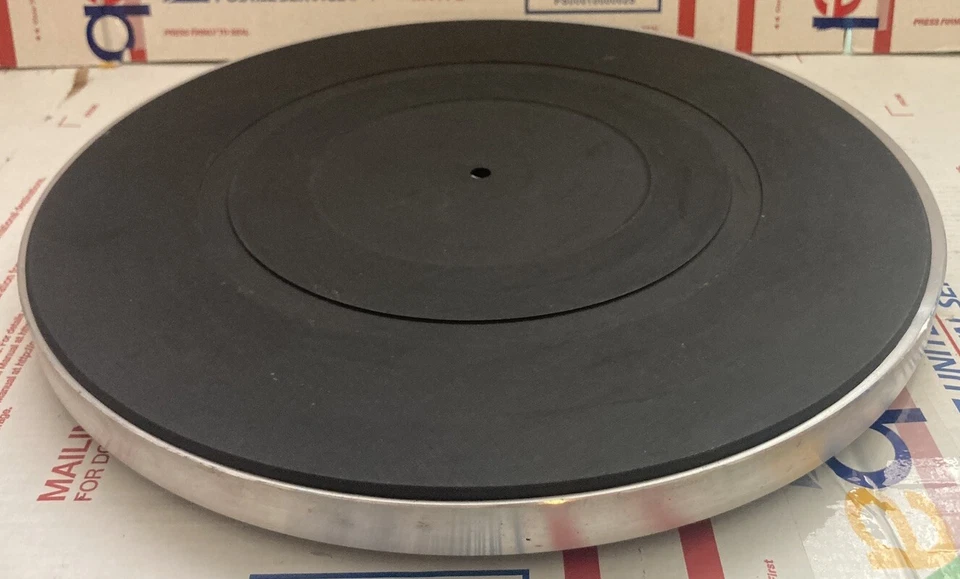 OEM Original JVC L-A21 Aluminum Platter And Rubber Mat PN# E1971 - NICE - Image 2 of 4