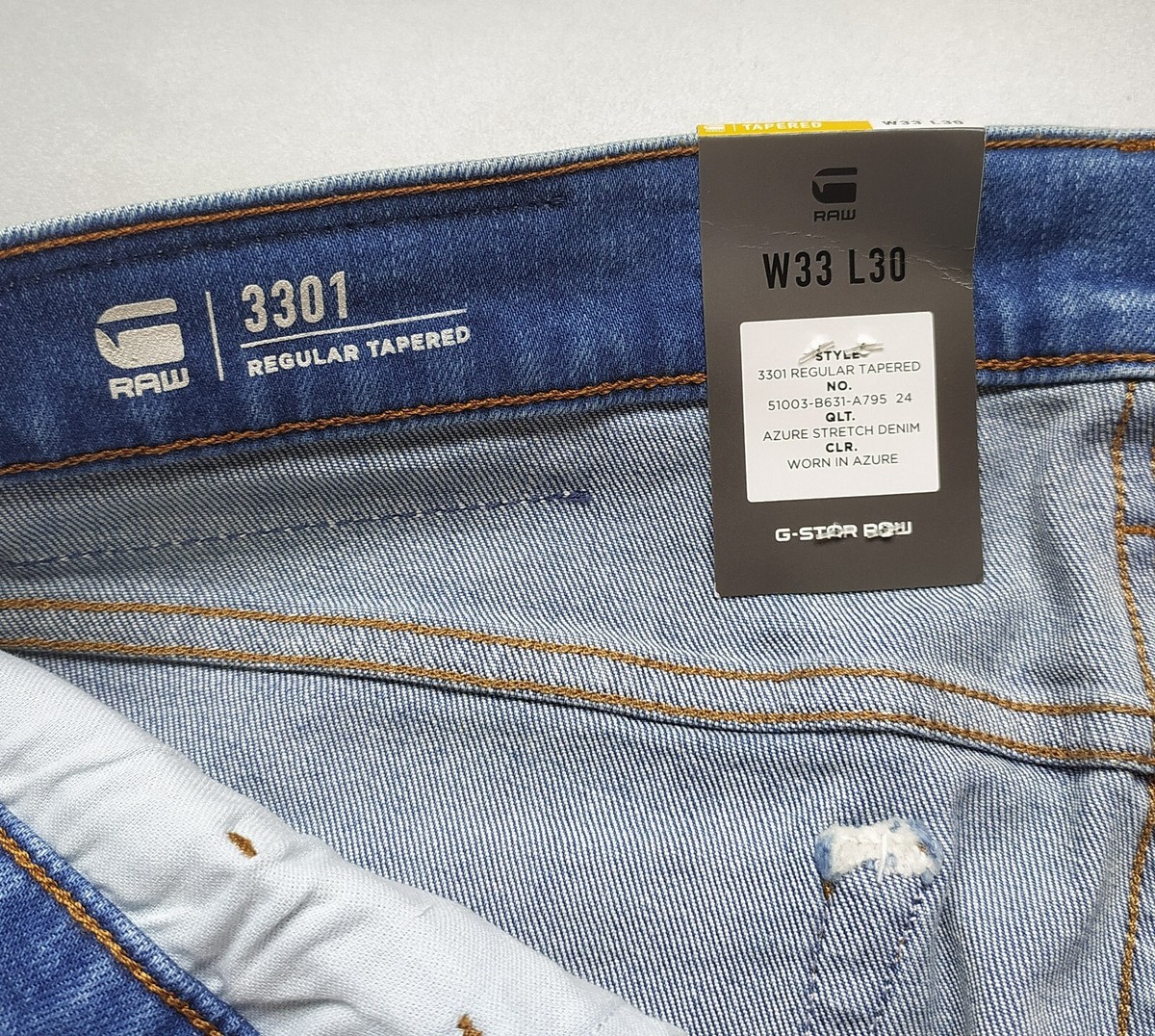 G-Star Raw Regular Tapered fit Denim Jeans Worldwide Shipping T