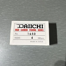 Daiichi 1650 Size 4 Hooks (100 Pack)