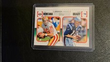 2010 Topps Gridiron Lineage #GL-MOB Joe Montana Tom Brady GOATs Hall of Fame