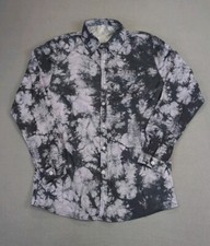 Mens Long Sleeve Button Down Dress Shirt Light Purple / Charcoal. NWOT
