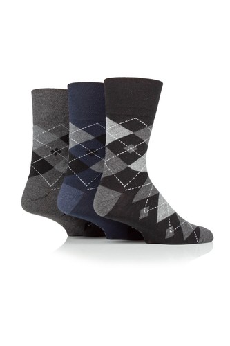 SockShop Gentle Grip Mens 6 Pairs Cotton Non Elastic Top Diabetic Socks UK 6-11 - Picture 20 of 49