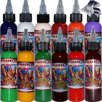 Infinitii 2oz Tattoo Ink 12 Color Set #1 | eBay