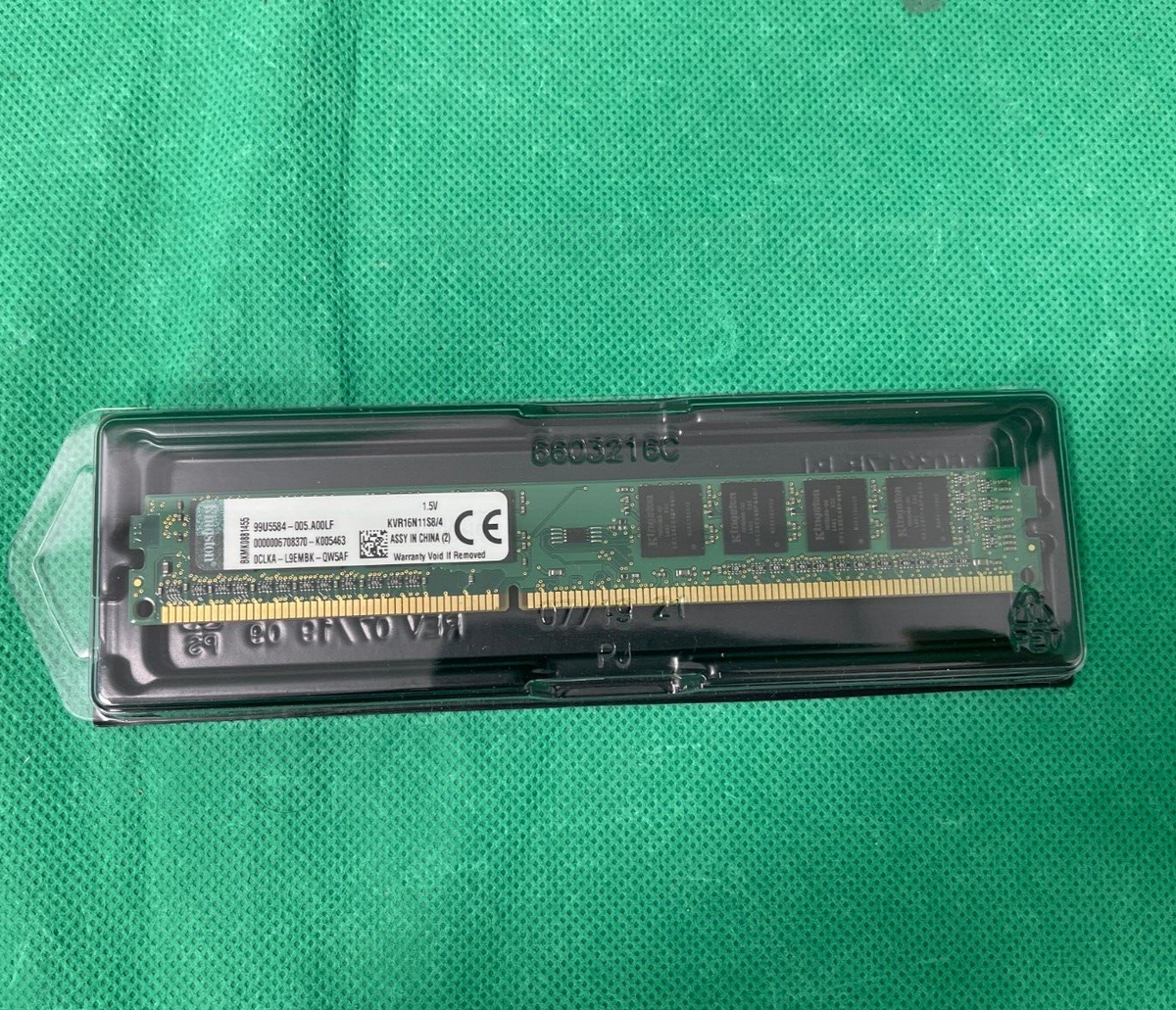 Kingston PC3-12800 4 GB 1600 MHz DDR3 SDRAM Memory Kingston PC3-12800 4 GB 1600 MHz DDR3 SDRAM Memory