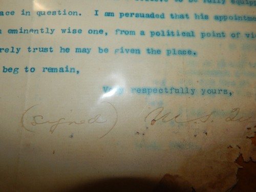 LETTER SENATOR MATT QUAY 1800'S US SENATE REPUBLICAN WILLIAM WINDOM TREASURY #7 - Picture 5 of 5