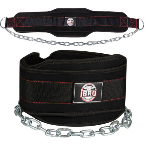 IBRO Advanced Fitness Dipping Cintura con Catena Lunga In Acciaio Resistente | Pesata - Foto 7 di 59