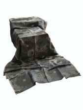 CESARI tessuto stoffa scampolo BROCCATO RICAMO fiori SETA LUSSO floreale 320x140