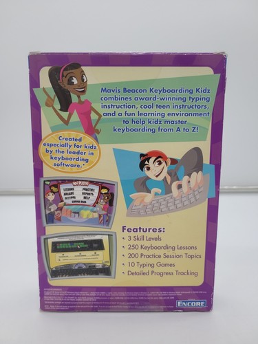 Mavis Beacon Keyboarding Kidz PC MAC CD-ROM Windows 7 XP Vista (Free shipping) - Afbeelding 2 van 3
