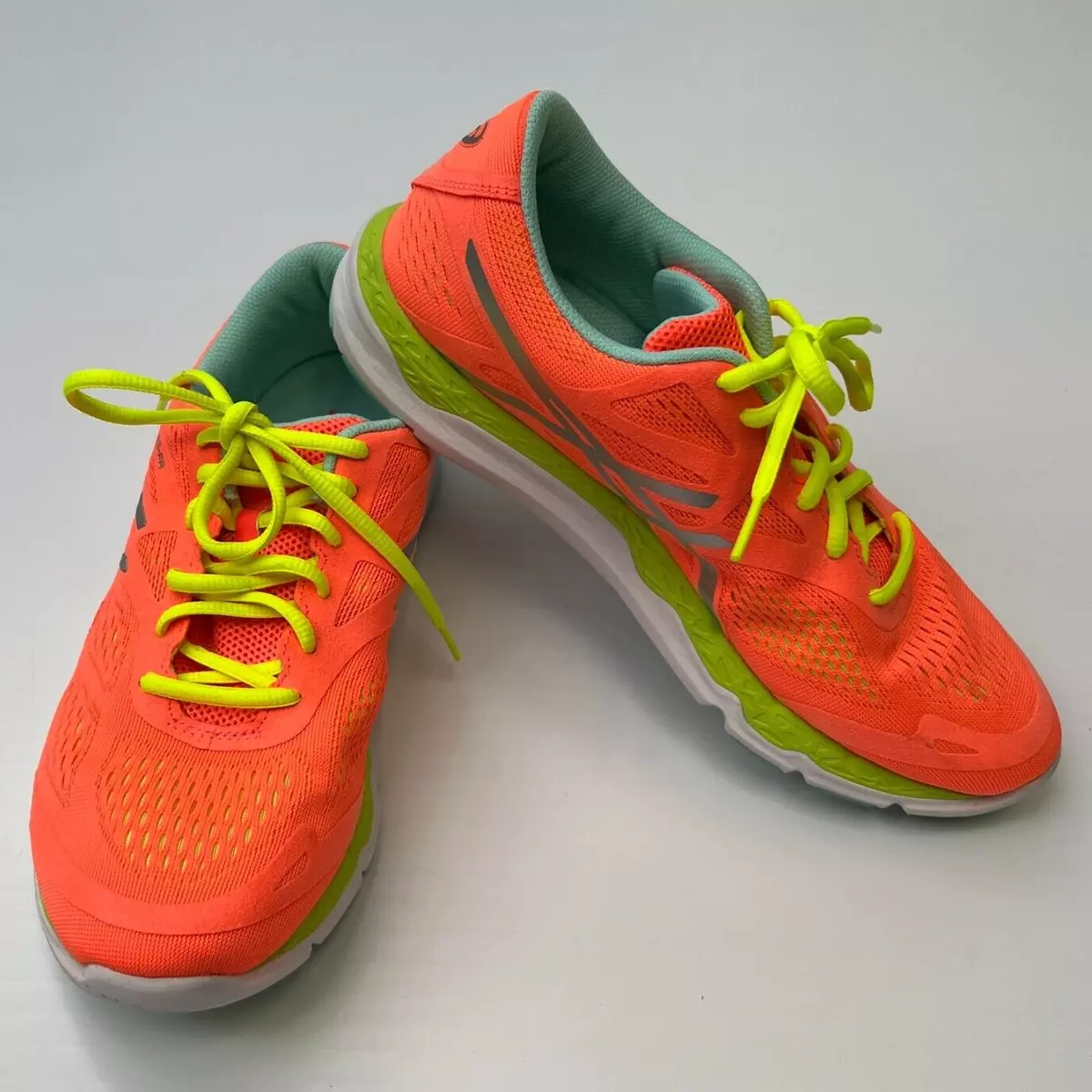 Asics Shoes Women 9.5 Low Top Lace Up Gym Orange Sneaker 33 FA Logo Run Cruise