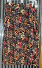 SIZE 16 SAG HARBOR GREEN,ORANGE, RED  BLUE A-LINE SKIRT