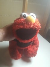 2010 SESAME / HASBRO LET'S ROCK ELMO 14" DANCING SINGING PLUSH TOY