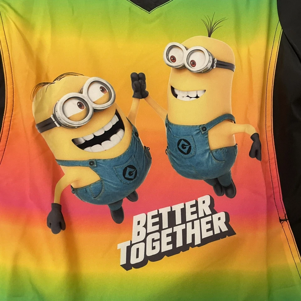 New With Tags Tooniforms Scrubs Shirt Medium Minions Despicable Me - Image 2 of 4