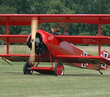 Giant 1/3 Scale German WW-I Fokker DR-1 Triplane Plans and Templates 96ws