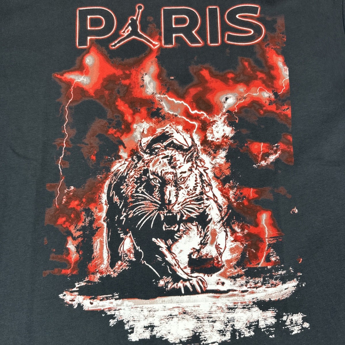 AIR JORDAN × Paris Saint-Germain Tシャツ Jordan x Paris Saint-Germain Logo T-shirt Black/White Men's - US