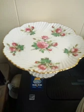 Hammersley Grandmother's Rose Footed Compote