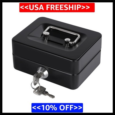 Fire Chest Fireproof Safe Lock Hidden Box Hide Money Cash,Document with Key Lock