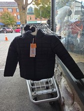 Cat and Jack hooded winter quilted jacket with fleece lining BLACK or PINK