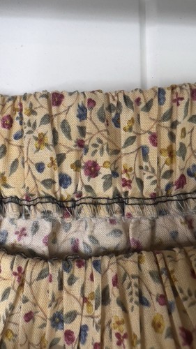 Vintage Stufenrock Midi beige Blumen Western Country Pionier Prärie Cottagecore - Bild 9 von 11