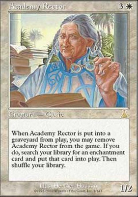 MTG English Academy Rector Light Play Normal Urza's Destiny