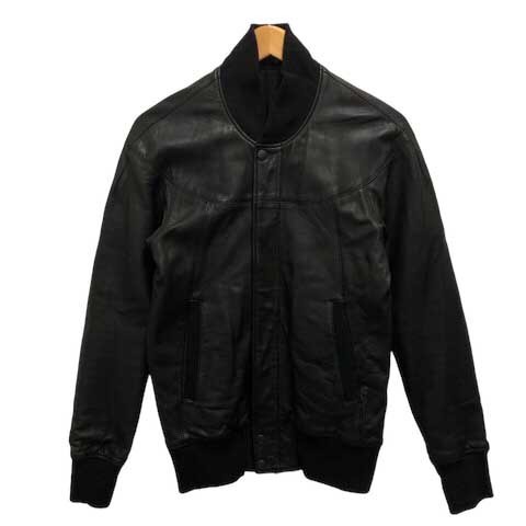 Attachment ATTACHMENT Lamb Leather Jacket Crew Ne… - image 1