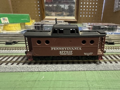#ad #ad HO Bowser N5c Caboose Kit PRR #477837 Early Western Region Used amp; Assembled $13.50