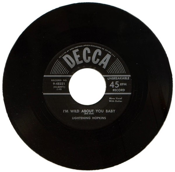 LIGHTENING HOPKINS✦"I'm Wild About You Baby/Bad Things On My Mind"✦Blues Bopper♫