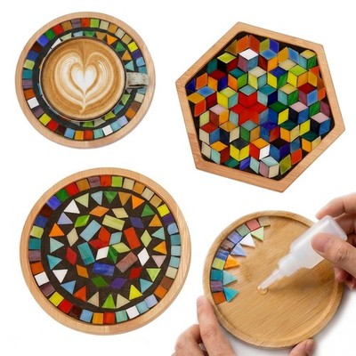 DIY Mosaic Tiles Crafts Kits for Adults, Mixed Stained Glass Mosaic Kit with ...