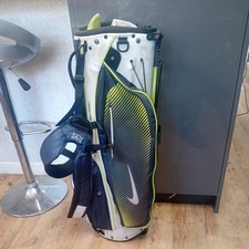 Nike Sport Lite Golf Carry Stand Bag 5 Way Divider white and black 