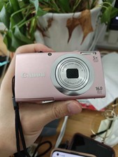 Canon PowerShot A2400 IS 16.0MP Pink Digital Camera Tested Ready to Use