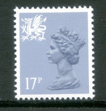 1986 GREAT BRITAIN/WALES 17p TYPE 2 MACHIN FINE U/MINT