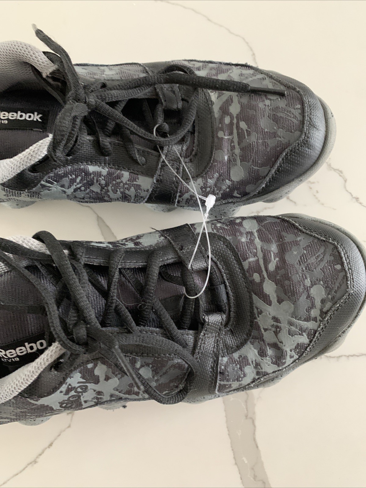 Men’s US 7 REEBOK ATV 19 Gray Black  All Terrain Running Shoes Drip Splatter thumbnail 6