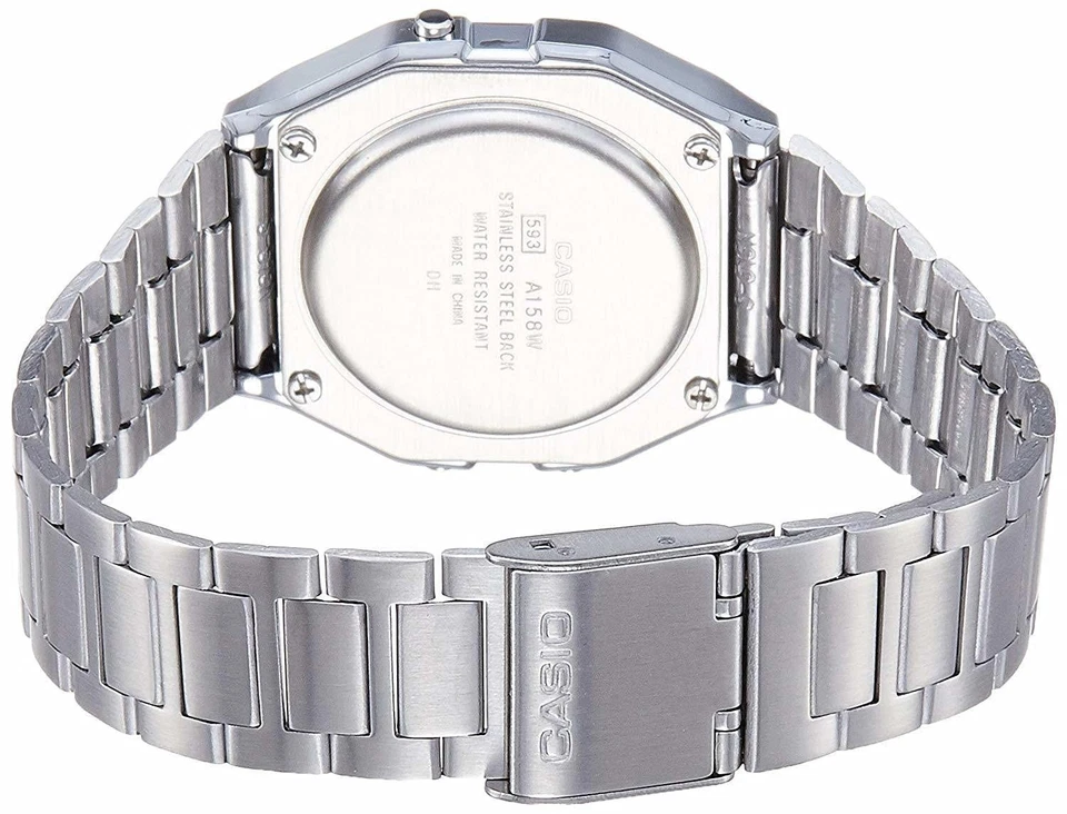 Casio Men’s Digital Watch Classic Stainless Steel Bracelet Timepiece - Image 3 of 4