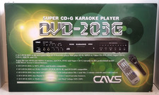CAVS DVD-203G Super CD G Karaoke Player DVD Mic/Remote/Cords NEW OPEN BOX SILVER