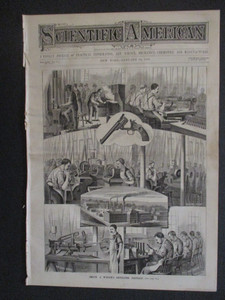 1880 SMITH & WESSON REVOLVER FACTORY PISTOL HAND GUN FIREARM SCIENTIFIC AMERICAN