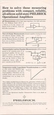 Philbrick 1965 Original Print Ad Operational Amplifiers Electronics