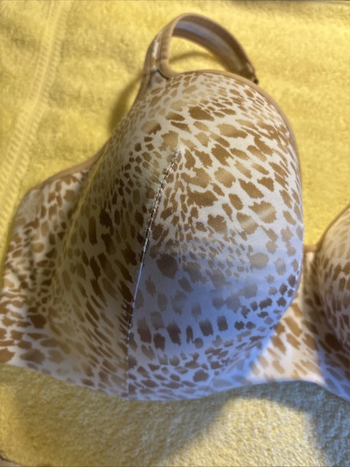 Sujetador Cacique BEIGE Animal Ligeramente Forrado Suave Balconette UW Talla 44DDD FR/SHP Foto 4 de 4