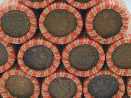 Unsearched Wheat Penny Roll w/ Indian Head Ender - Estate/Collection Purchases