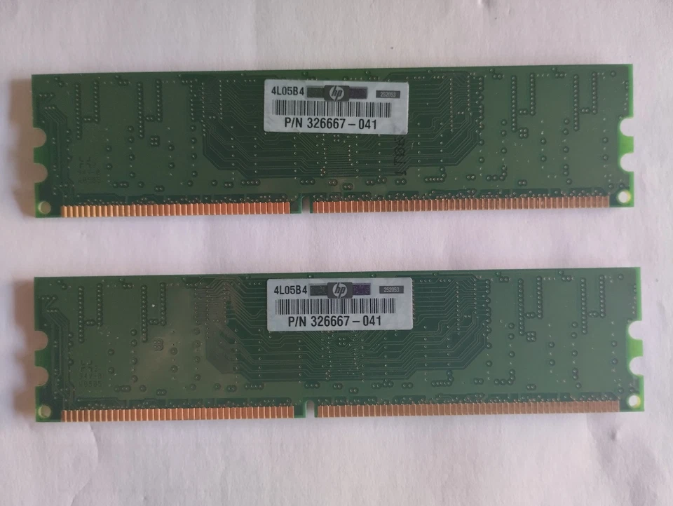 RAM INFINEON 256MB IN 2 MODULI, TOTALE 312MB DDR 400MHz CL3 , INTEL, AMD - Immagine 3 di 3