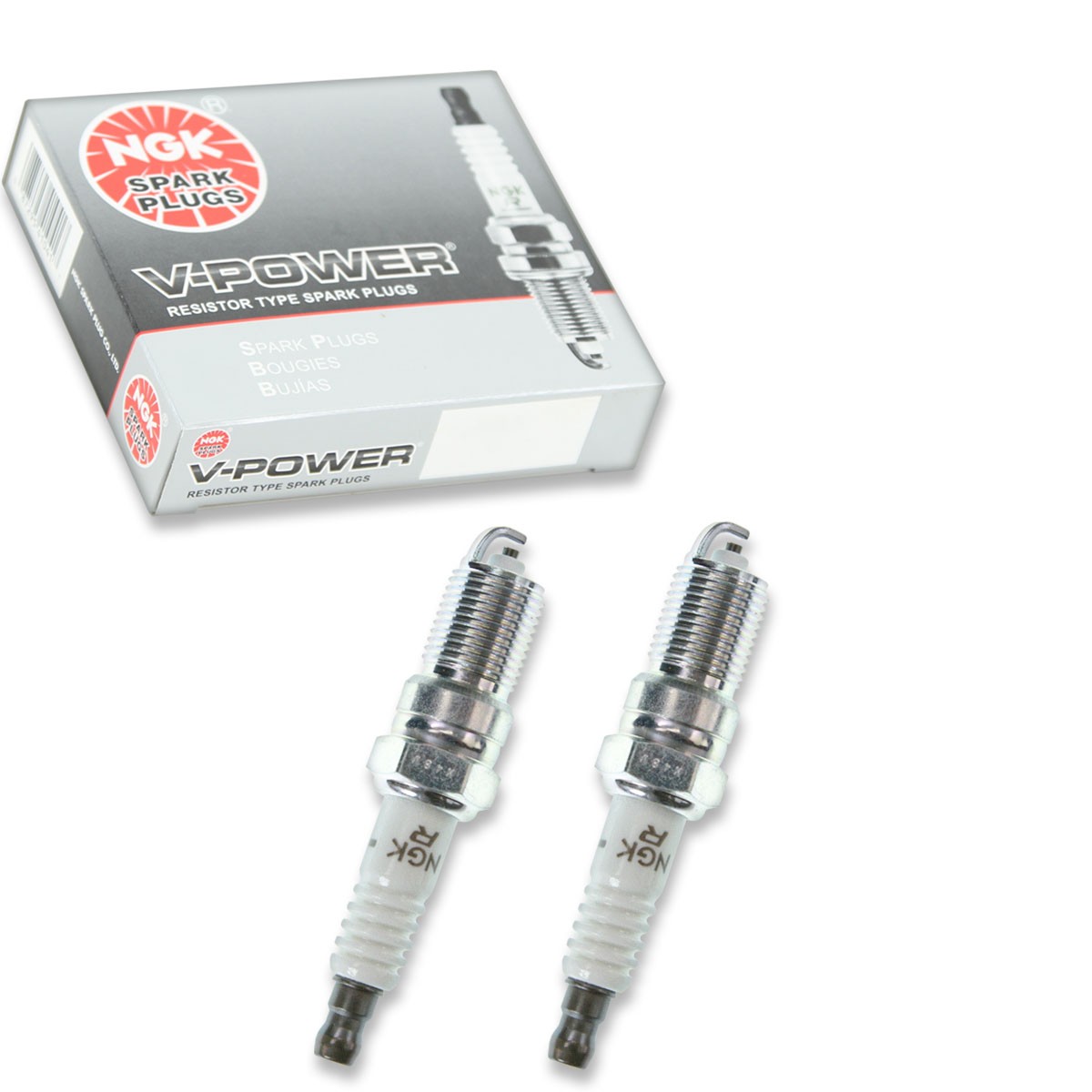 2 pc NGK 4177 TR6 V-Power Spark Plugs for T20NR-U11 SP494 HR7DC HR6DS HR6DC ln