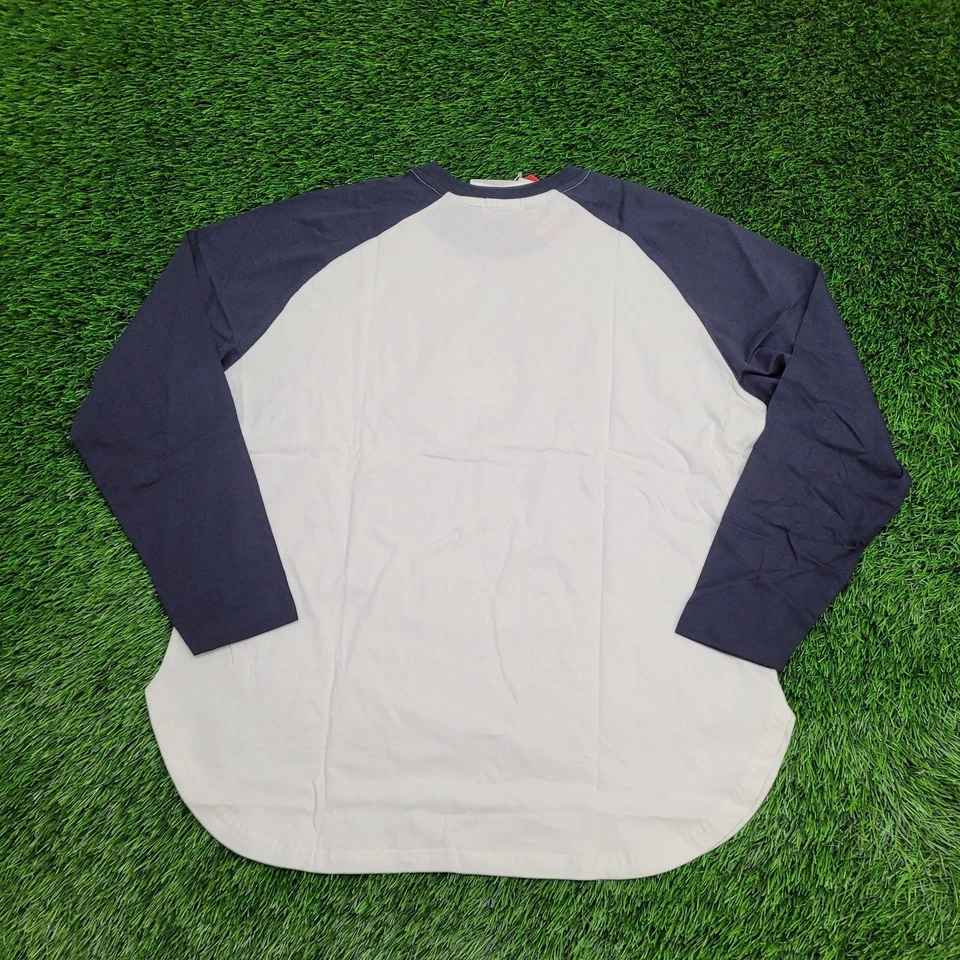 Hello-Kitty реглан рубашка женщин 2XL 23 x 27 белый синий Sanrio бейсбольная футболка - Изображение 2 из 4