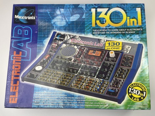 Maxitronix 130-in-1 Electronic Lab Kit Radioshack 28–259 equivalent NOS Complete