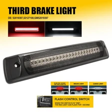 Smoke LED 3RD Third Brake Tail Cargo Light Red White For Chevy 2015-23 Colorado