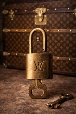 Cadenas Louis Vuitton original laiton +clé 316 – pour malle bagage Accessoire LV