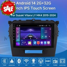 Apple CarPlay GPS Navi Android 14 For Suzuki Vitara 2015-2024 Car Stereo Radio