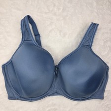 NEW WACOAL Bra 36DD Basic Beauty Full Coverage T-Shirt Blue Underwire 853192