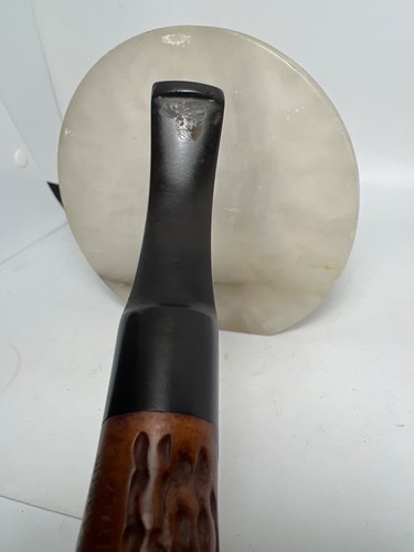 Estate Pipe R Gasparini Made Italy Bent Egg Voyageur Carving Briar - Picture 8 of 15