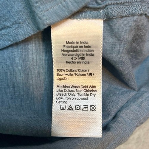 J.Crew blau Voile Cropped Knopfleiste Hemd Größe 6 Neu mit Etikett leicht - Bild 5 von 5