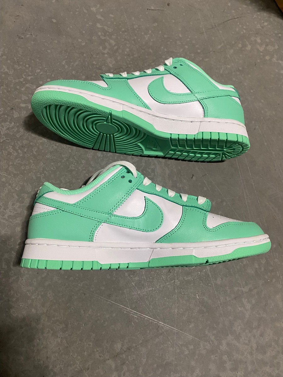 nike low dunk green glow